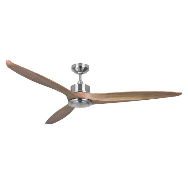 Brushed Chrome + Teak