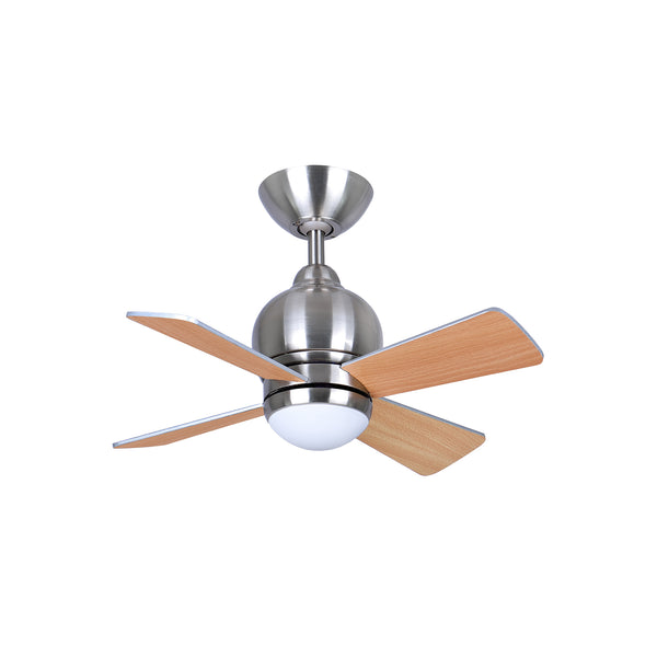 Brushed Chrome + Silver / Beech